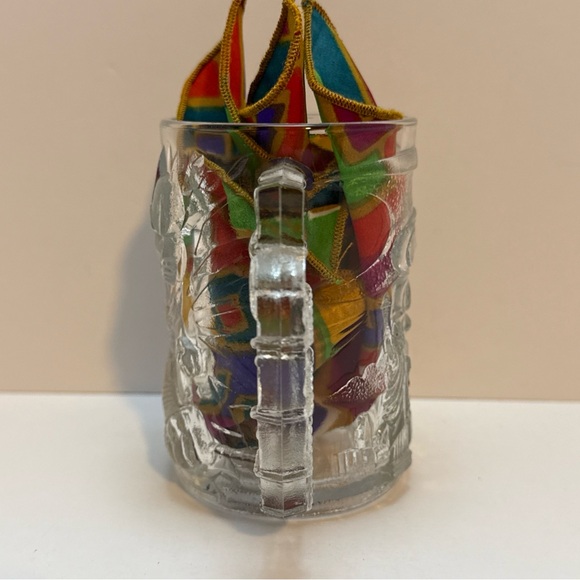 VINTAGE 1995 MCDONALD'S BATMAN FOREVER BATMAN CLEAR GLASS MUG CUP - Picture 4 of 9